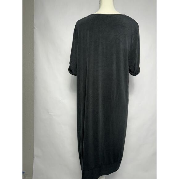 Anthropologie Dolan Left Coast Plunge Tunic Mini Dress in Black Size Large $158 - Picture 3 of 6
